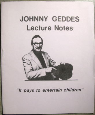 Johnny Geddes It Pays to Entertain Children