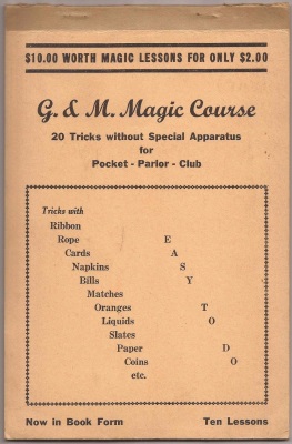 G&M Magic Course