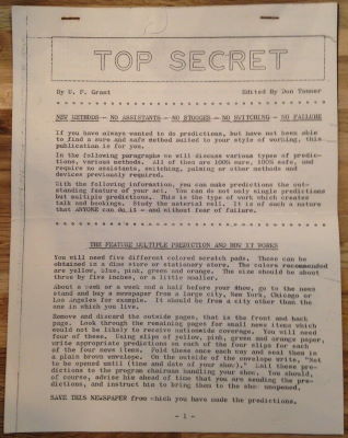 U.F. Grant: Top Secret