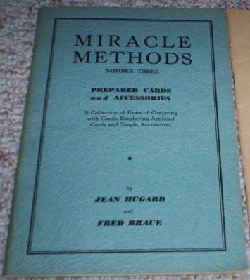 Hugard &
              Braue: Miracle Methods 3 Prepared Cards and Accessories