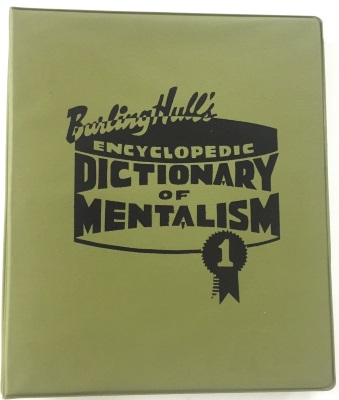 New Encyclopedic Dictionary of Mentalism Vol One