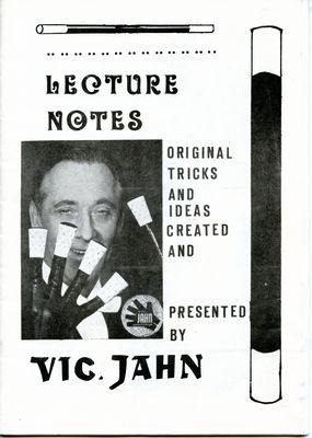 Vic Jahn Lecture
              Notes