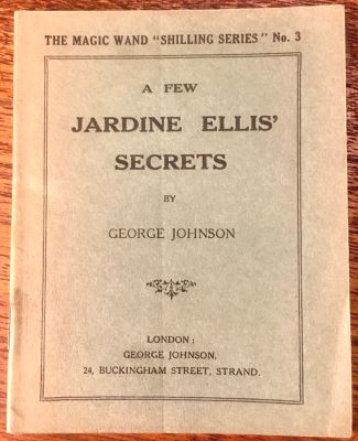 George Johnson A Few Jardine Ellis Secrets