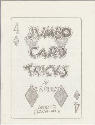 Eddie Joseph: Jumbo Card Tricks