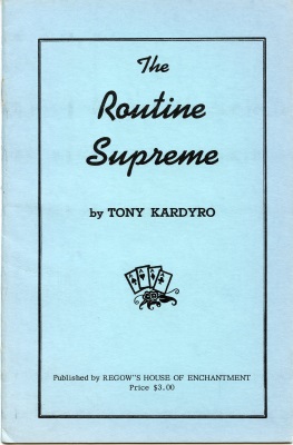The Routine Supreme