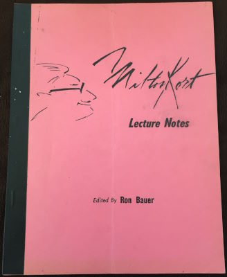 Milton Kort Lecture Notes