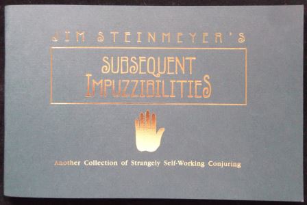 Steinmeyer: Subsequent Impuzzibilities