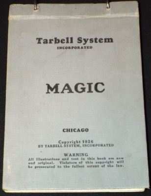 Harlan Tarbell: Tarbell System Inc. Magic
              Correspondence Course