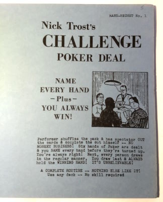 Nick Trost: Challenge Poker Deal