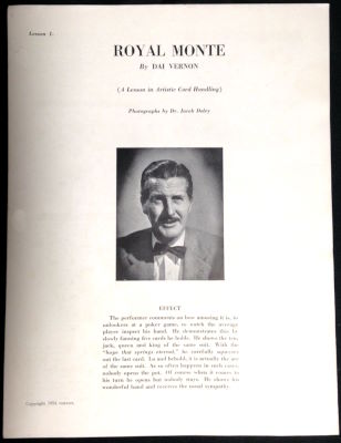 Dai Vernon: Royale Monte
