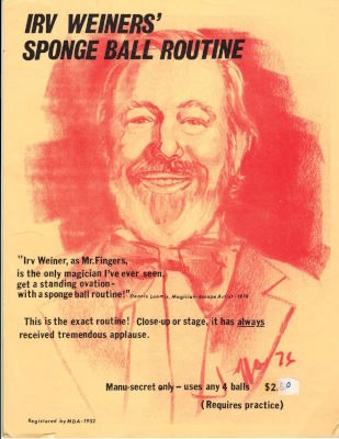 Irv
              Weiner's Sponge Ball Routine