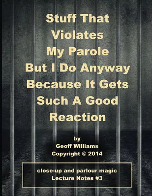 Geoff Williams: Stuff That Violates My Parole