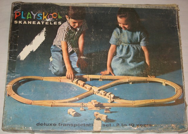 playskool wooden train set